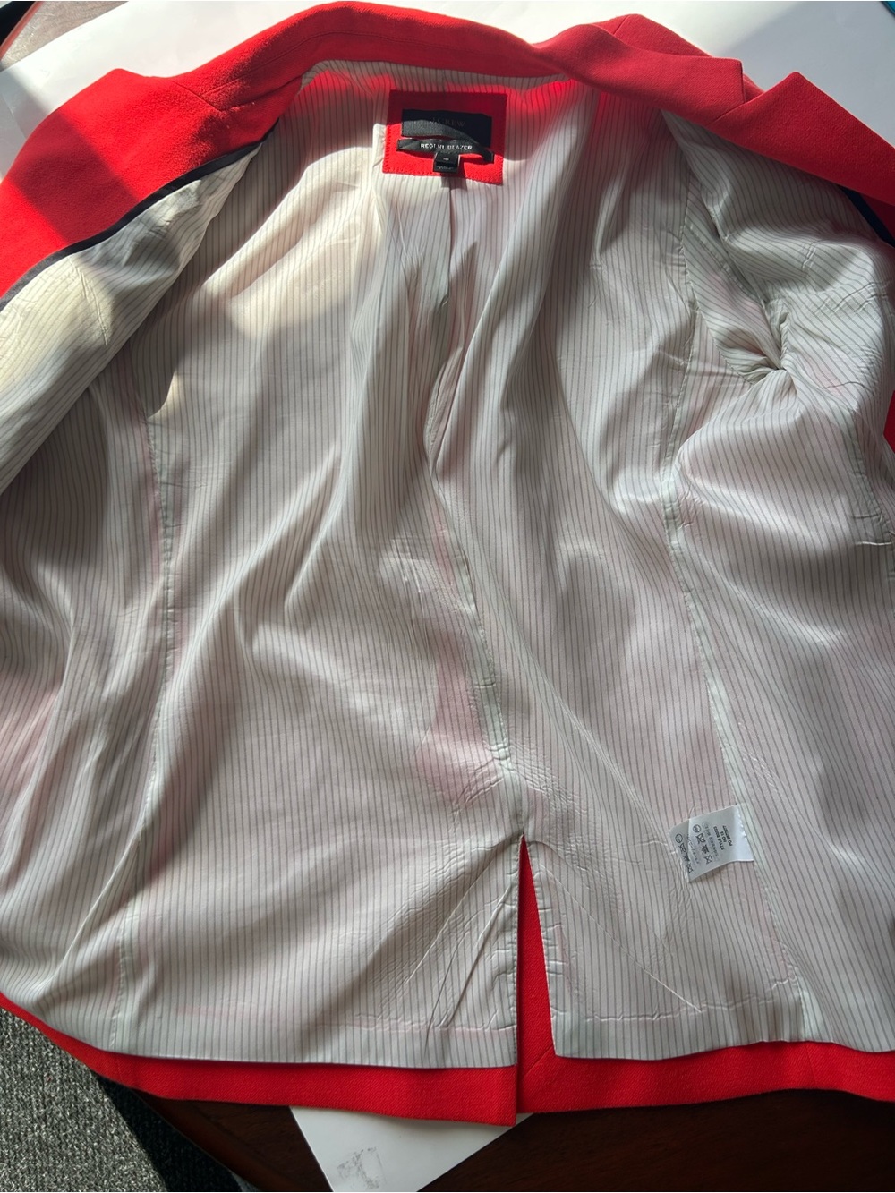 Banana Republic Regent Tailored Blazer wool blend Coral - Picture 3 of 3
